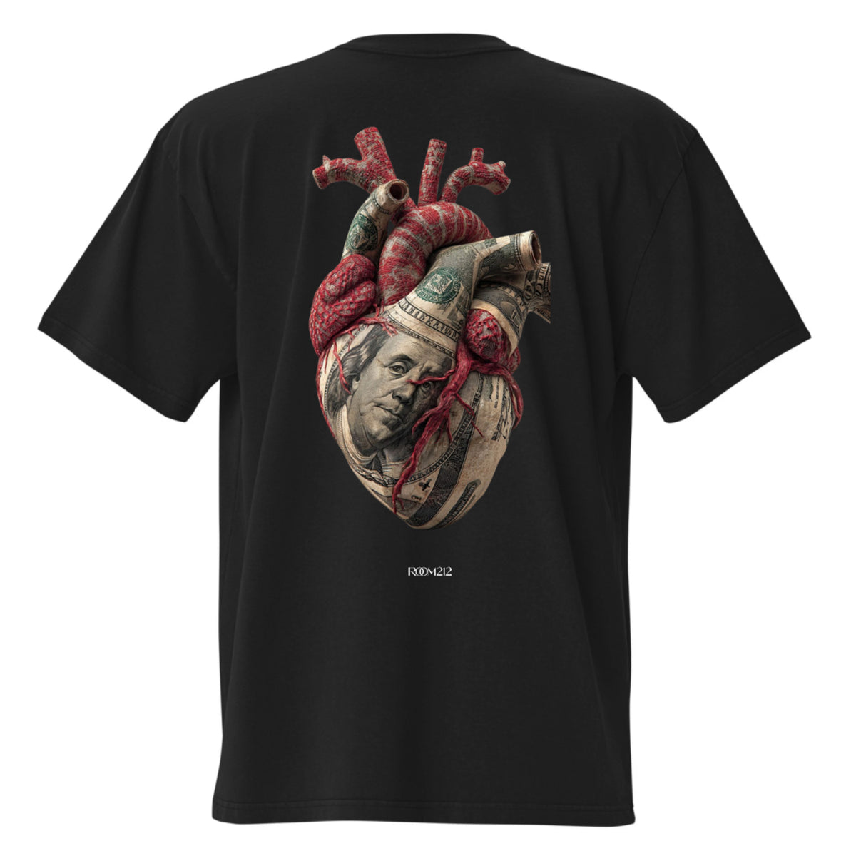 T-shirt Money Heart Oversize