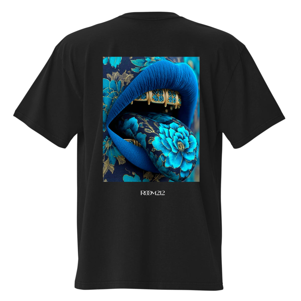 T-shirt Blue Lick Oversize