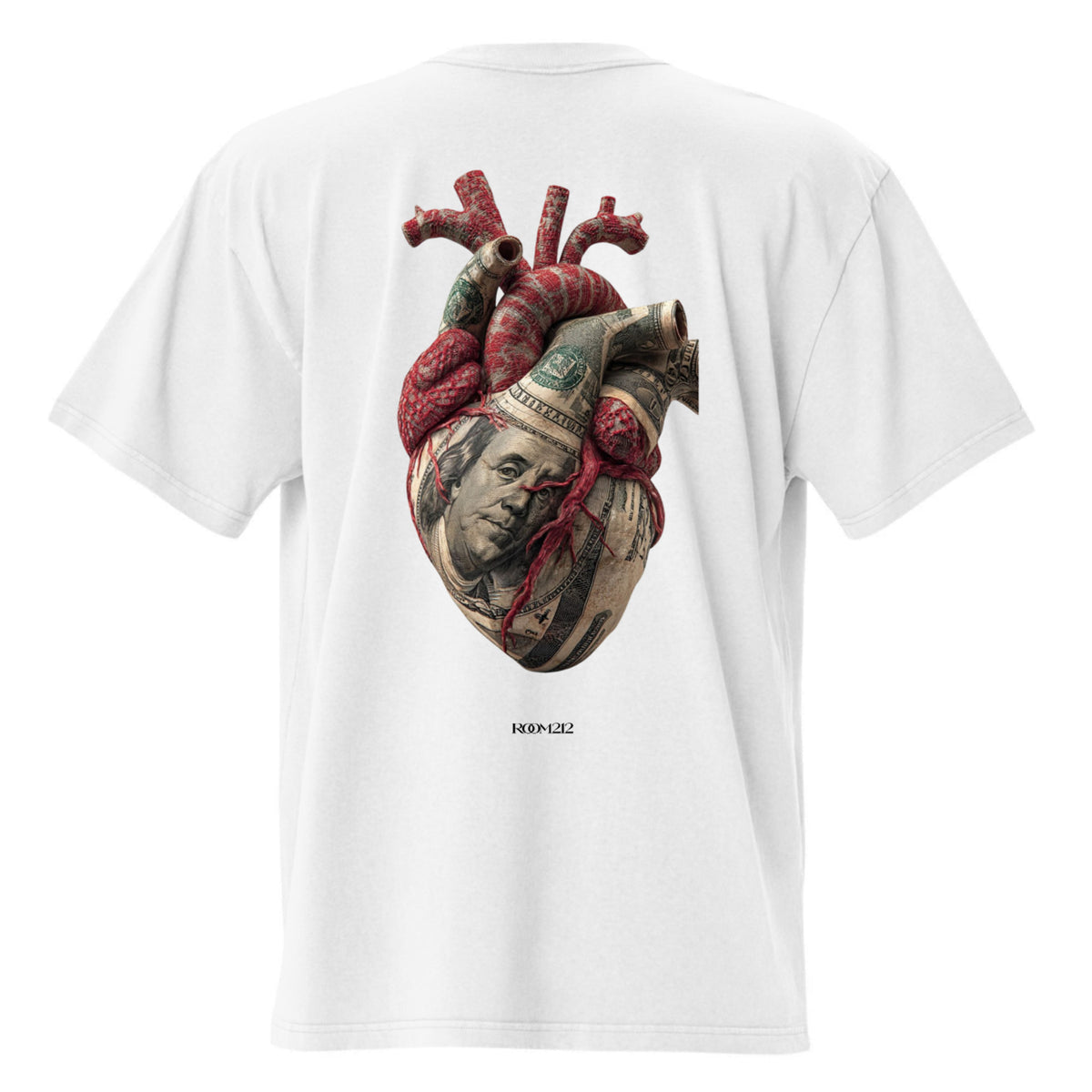 T-shirt Money Heart Oversize